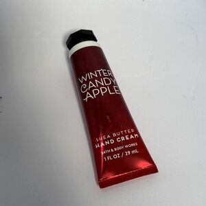 BATH & BODY WORKS‎ WINTER CANDY APPLE TRAVEL SHEA BUTTER HAND CREAM 67%-1 FL OZ